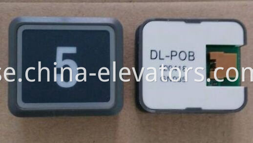 Black Ultrathin Push Button for Hitachi Elevators DL-POB